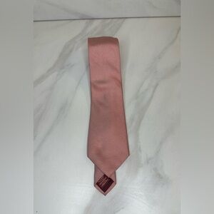 Original Penguin classic pink checked silk skinny necktie